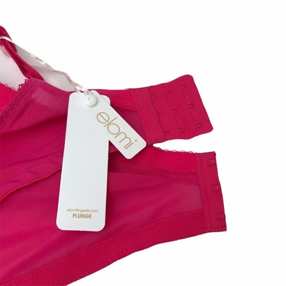 Elomi Betty Underwire Plunge Bra UK 40F US 40G EL8170 - Picture 11 of 15